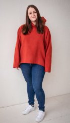 pulovr EMA - cadmium red
