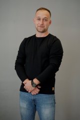 tričko LEO dlouhý rukáv - black
