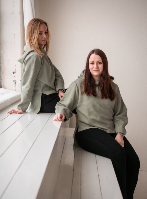 mikina LAZY - mint - Velikost: M
