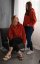 mikina LAZY - cadmium red - Velikost: M