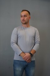 tričko LEO dlouhý rukáv - light grey