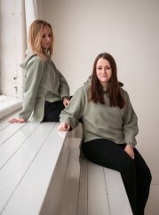 mikina LAZY - mint
