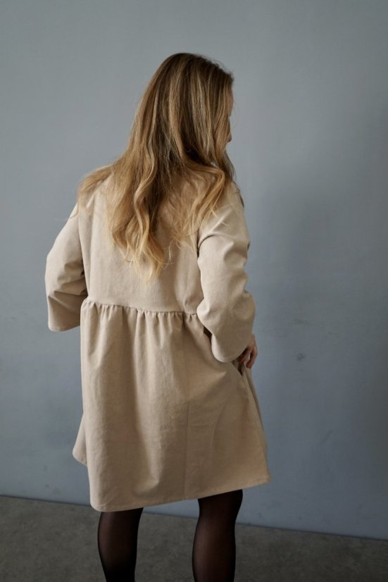 šaty MOLY - beige - Velikost: L