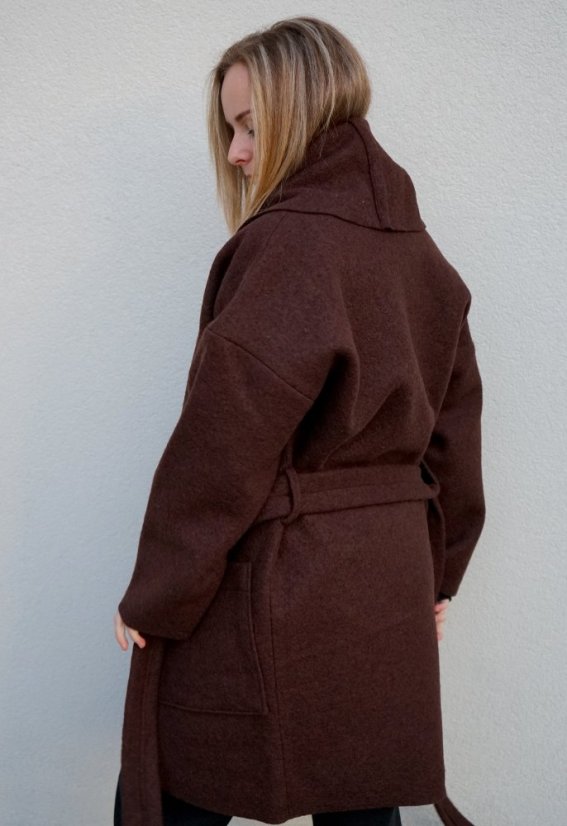 paleto LORA (wool) - choco - Velikost: XS