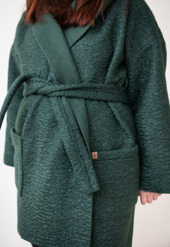 paleto LORA (bouclé) - dark green - Velikost: S/M