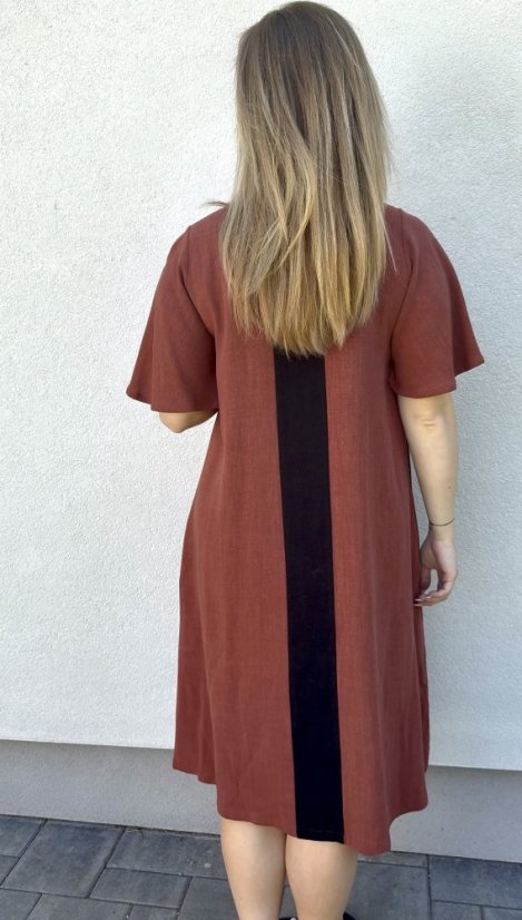 šaty ALEX - různé barvy - Barva: béžová, Velikost: S