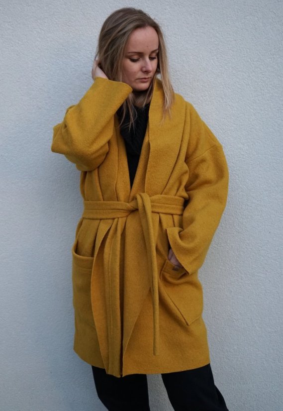 paleto LORA (wool) - yellow - Velikost: S/M