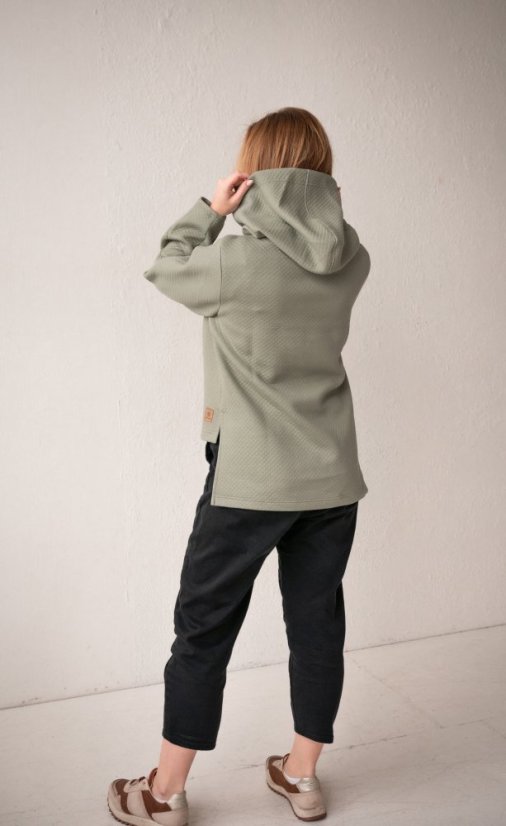 mikina LAZY - mint - Velikost: M