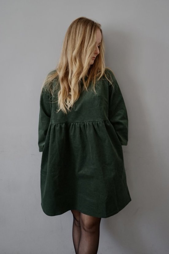 šaty MOLY - dark green - Velikost: XS