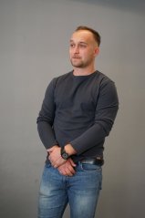 tričko LEO dlouhý rukáv - dark grey