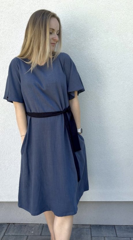 šaty ALEX - různé barvy - Barva: béžová, Velikost: S