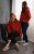 mikina LAZY - cadmium red