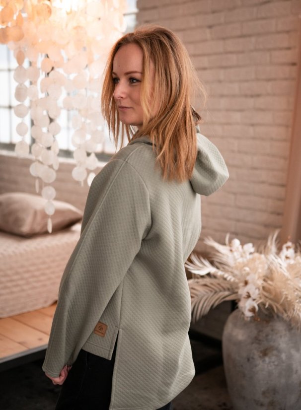 mikina LAZY - mint - Velikost: M
