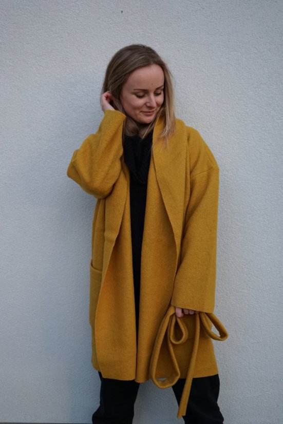 paleto LORA (wool) - yellow - Velikost: S/M